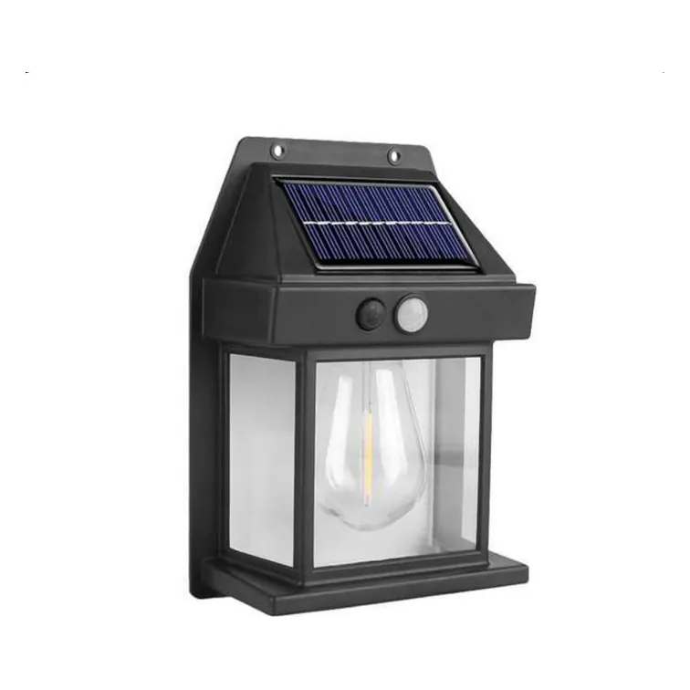 Foco solar de pared con ampolleta