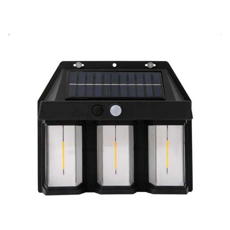 Foco solar con sensor · 3 luces
